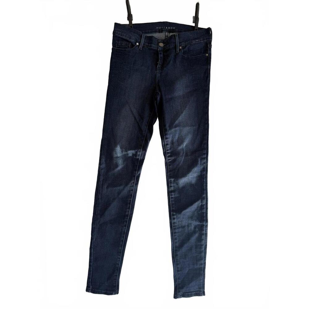 Mott & Bow Jeans Women's 24x30 Dark Wash High Rise Skinny Denim Stretch